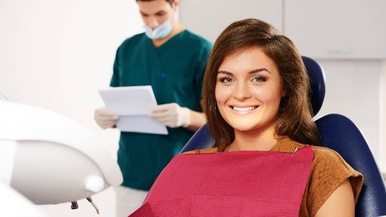 Woman in dentist chair | Scott Stephens, DDS